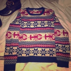 Vineyard vines fair isle Xmas lobster sweater